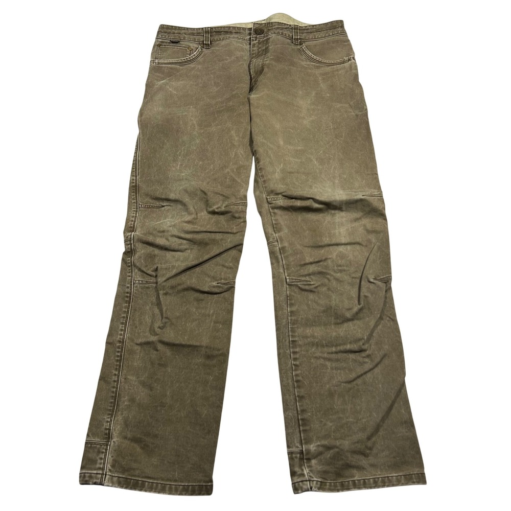 Kuhl Rydr Pants Mens 38x34 Brown Articulated Knee Gusseted Work Outdoor Hike